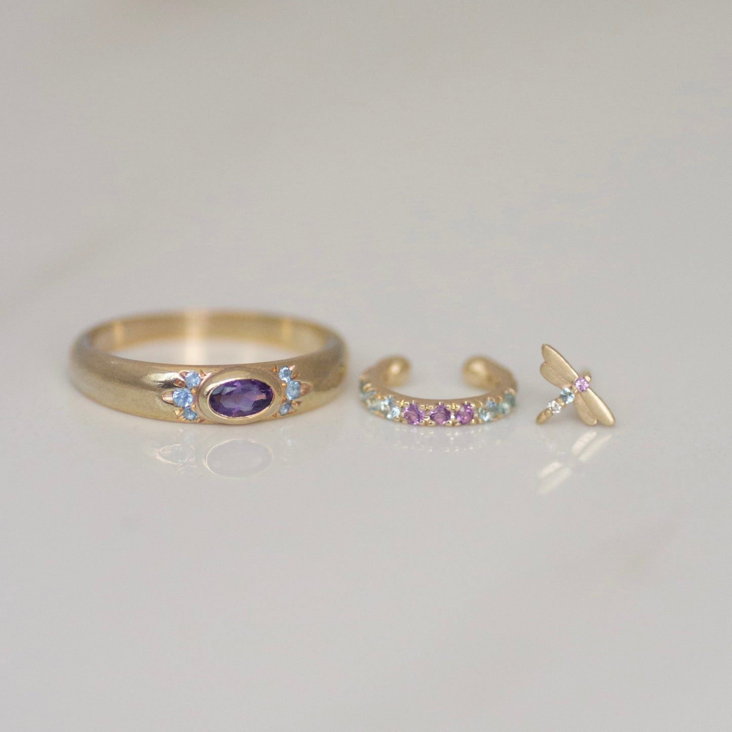 Orchid Cuff 14k gold