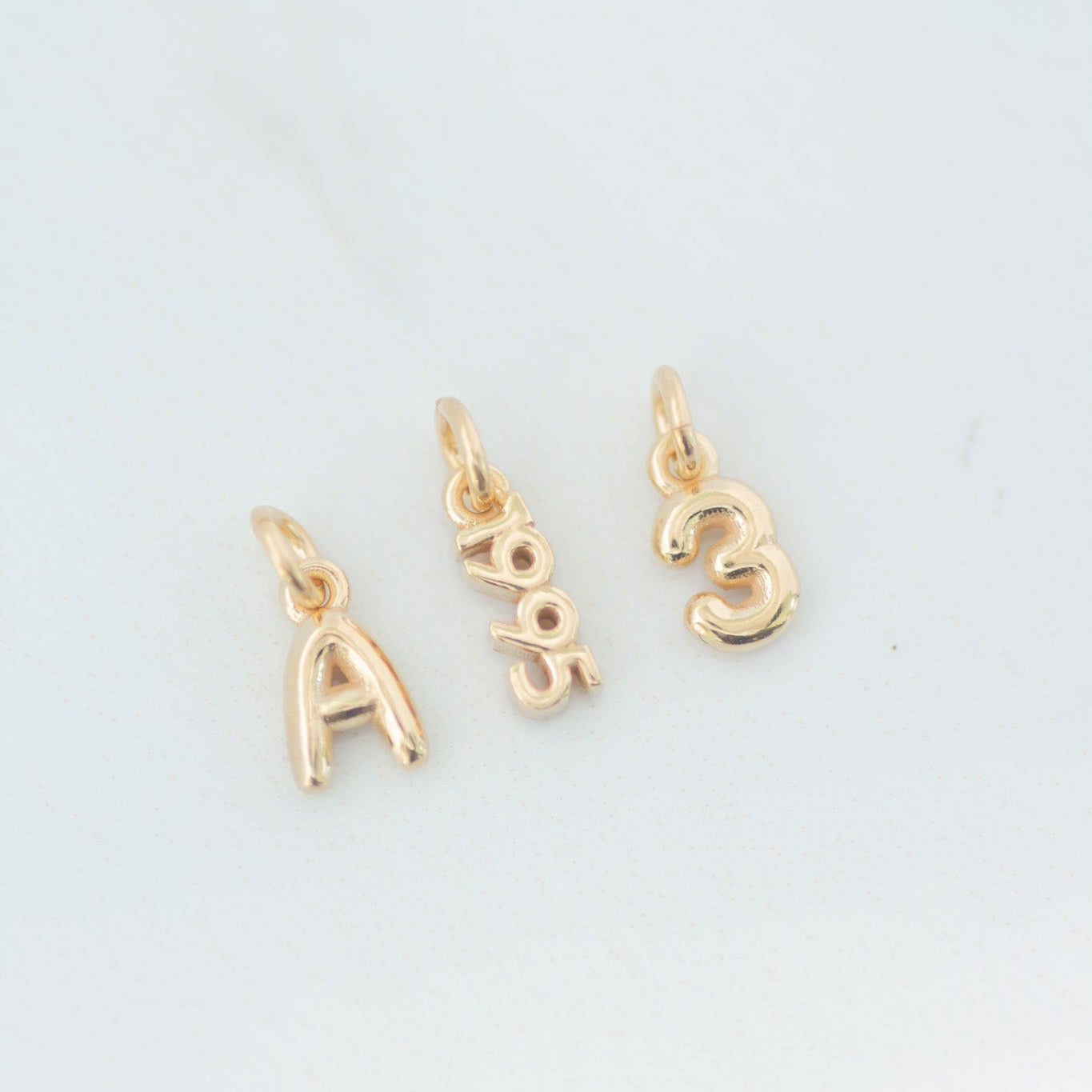 Year Charm 14k gold