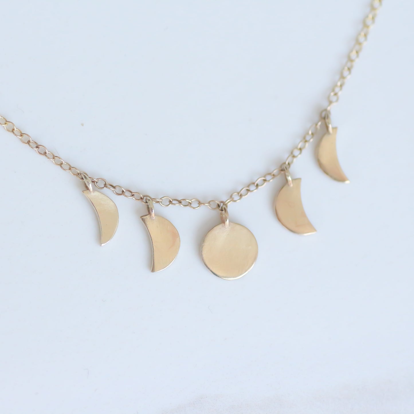 Lunar Necklace 14k gold