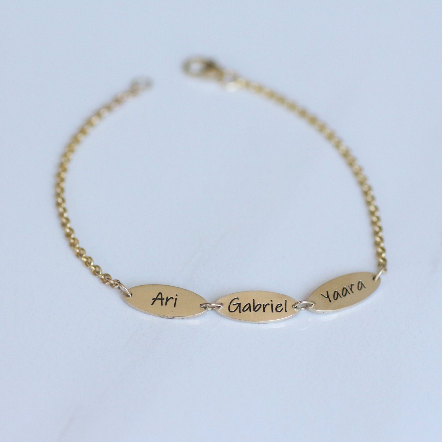 Custom Name bracelet 14k gold