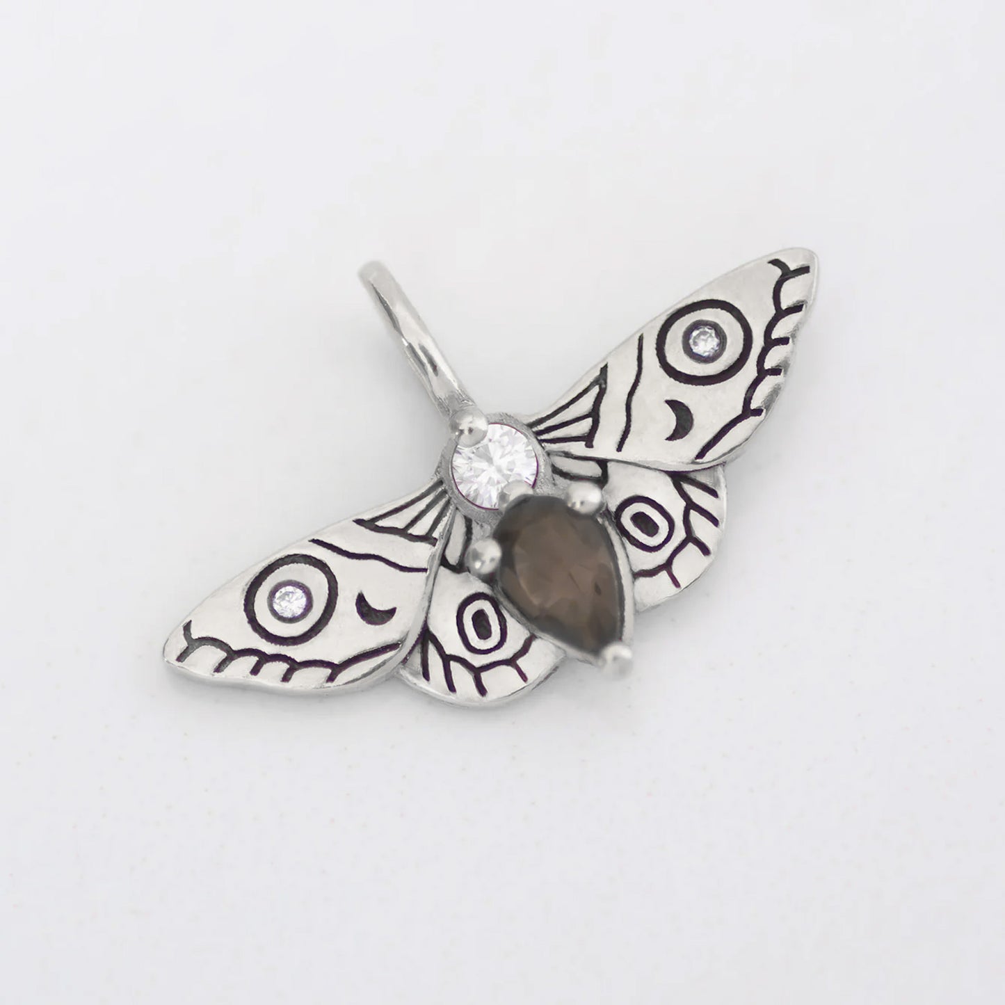 Moth Pendant silver