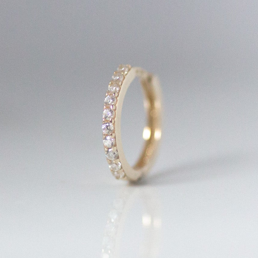 Diamond Classic Hoops 14k gold