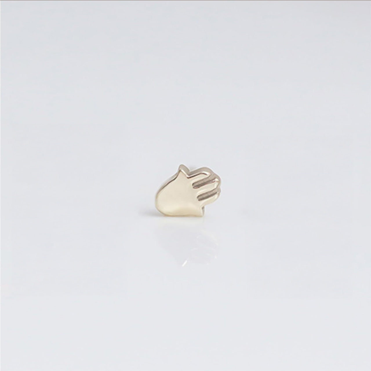 Hamsa studs 14k gold