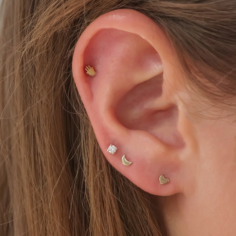 The perfect stud set 14k gold