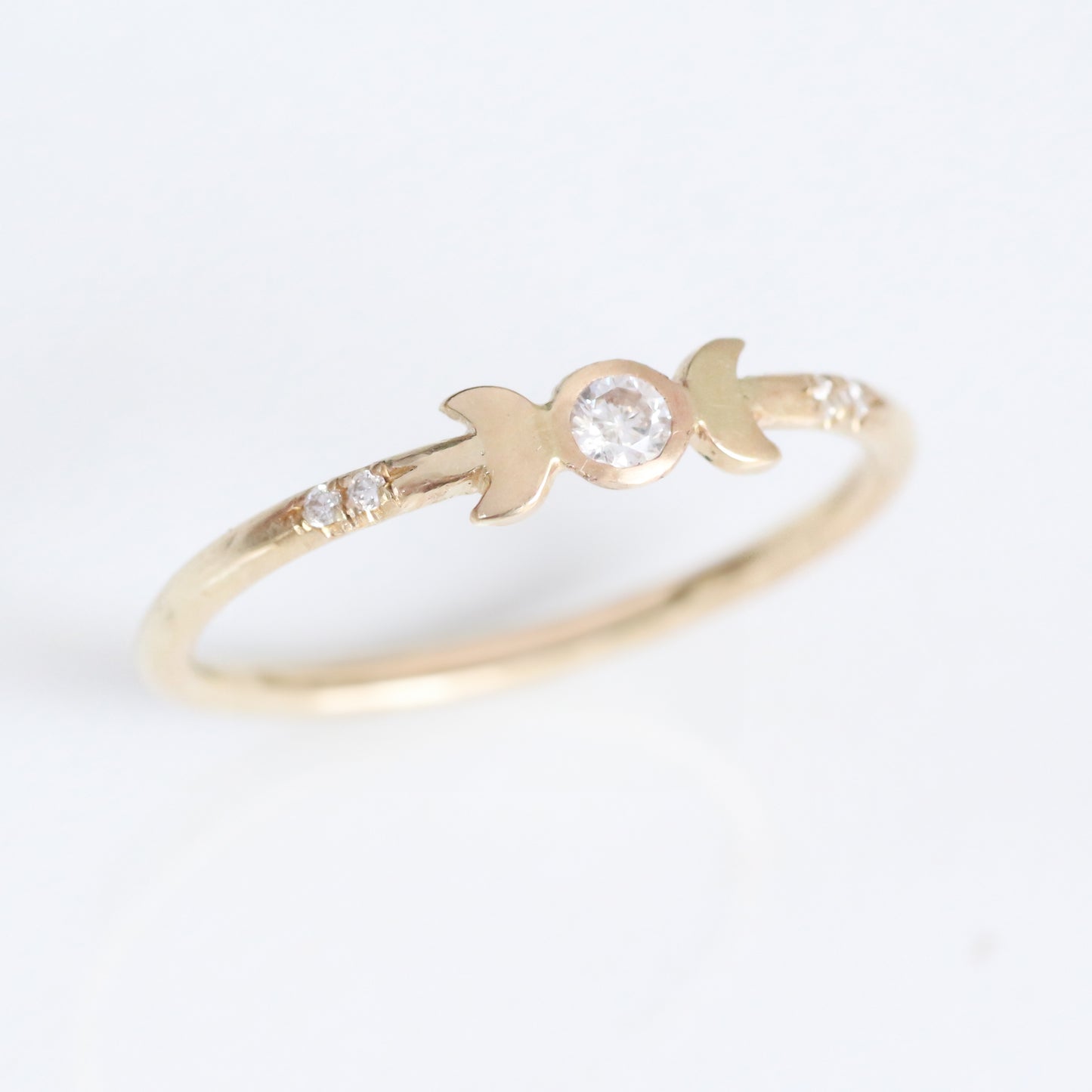 Lunar Eclipse ring 14k gold