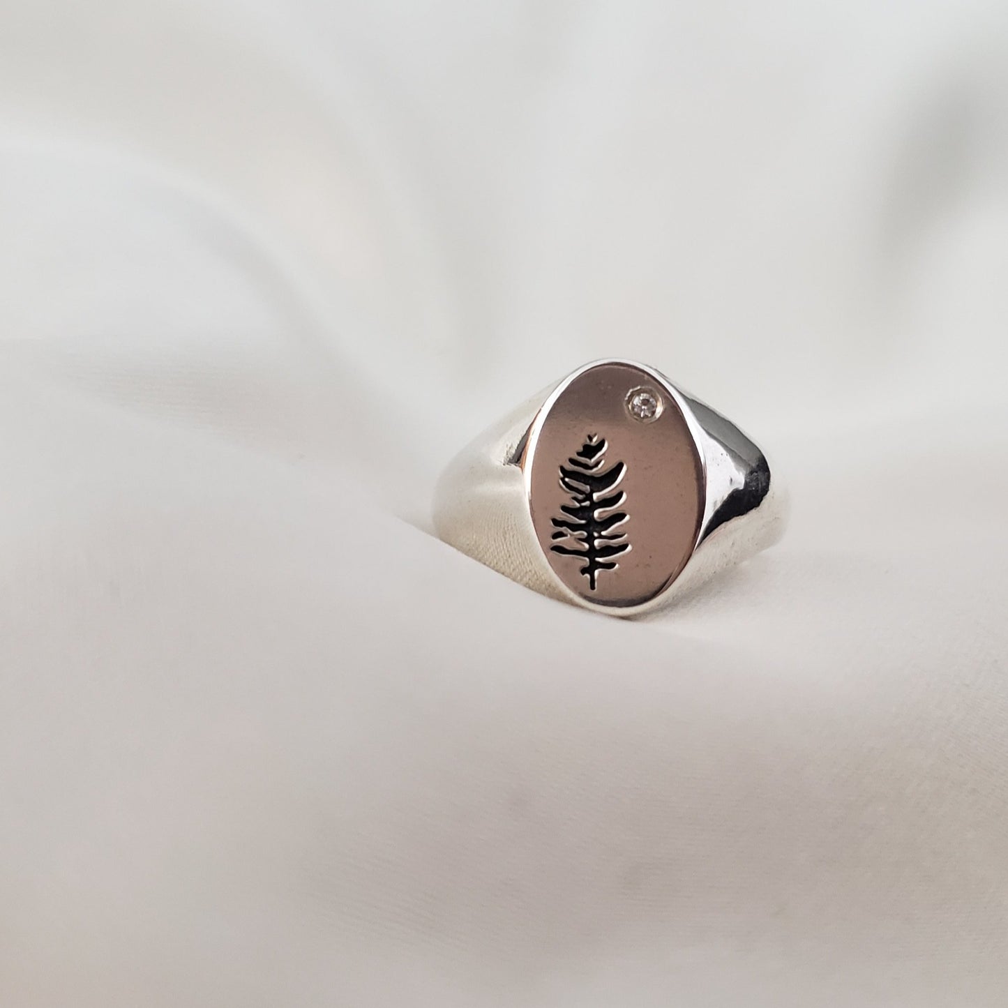Moonlight Signet Ring silver