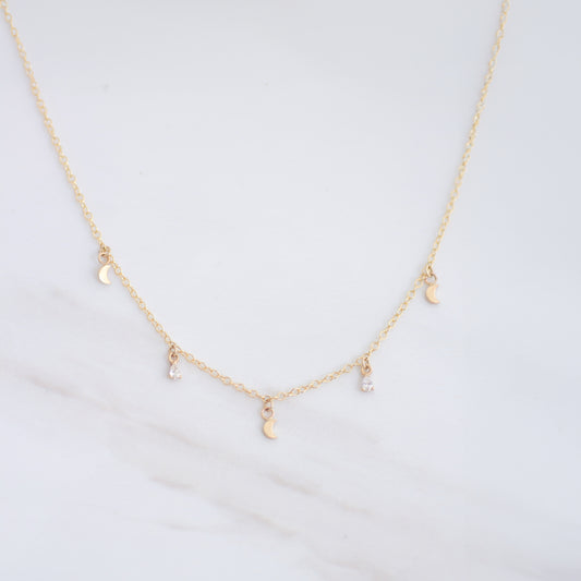 Drops of Jupiter Diamond necklace 14k gold
