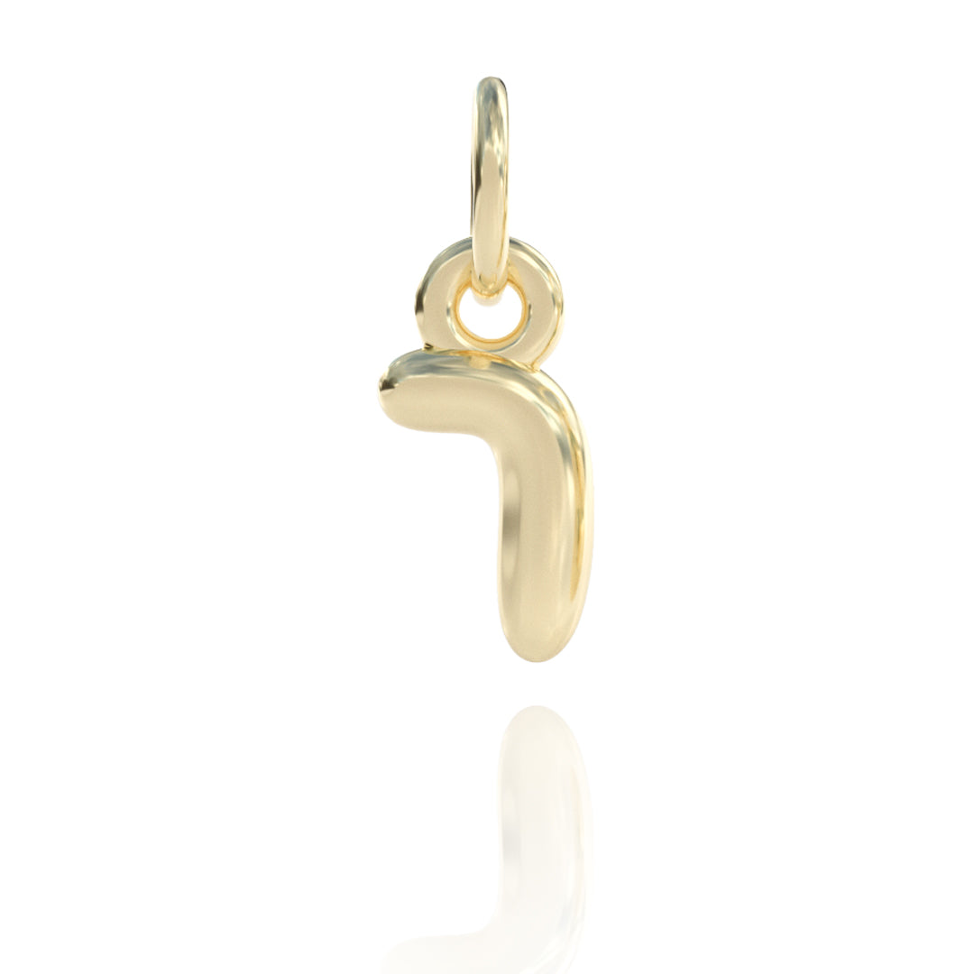 Number 7 Charm 14k gold