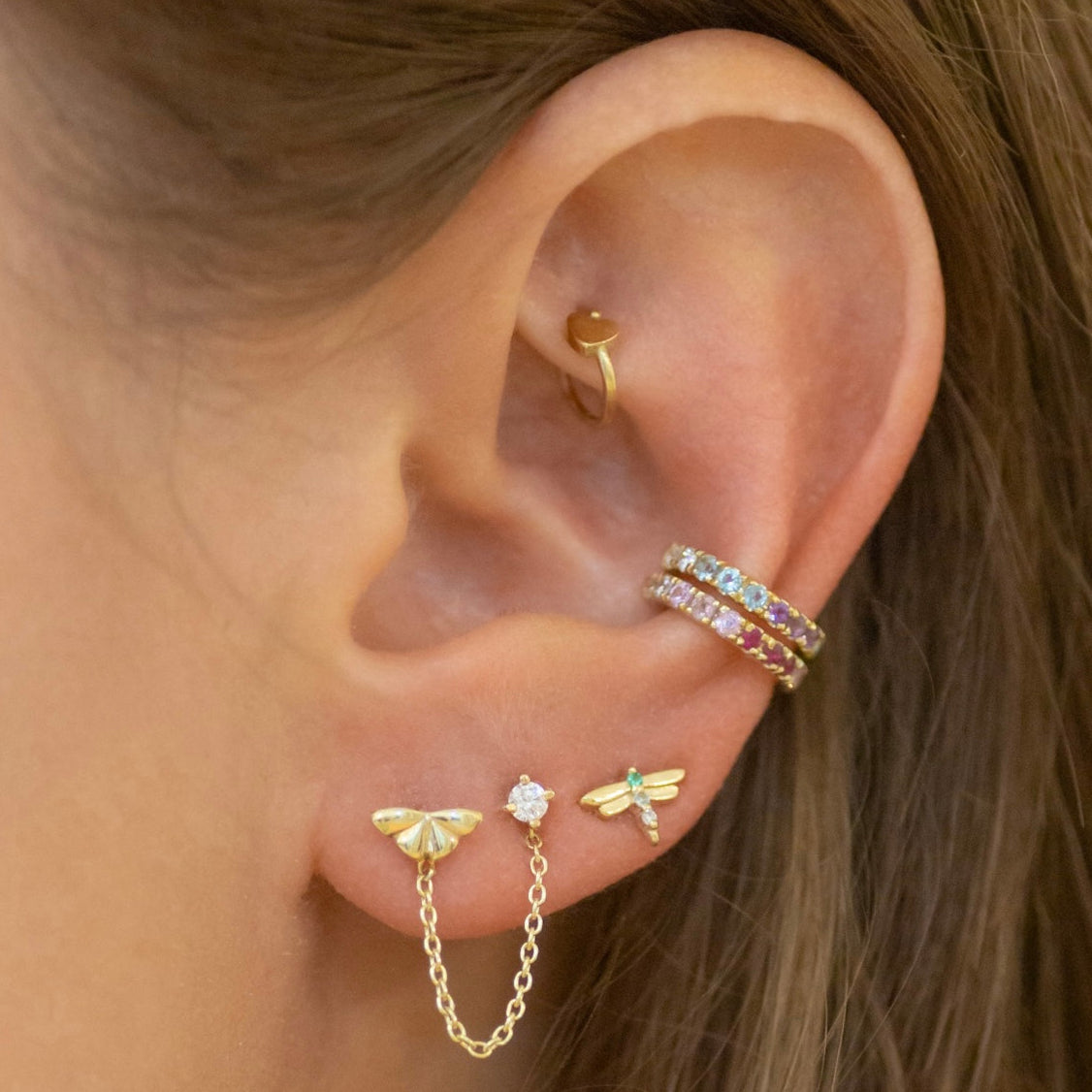 Orchid Cuff 14k gold