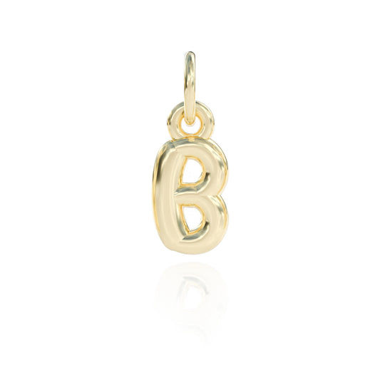 Letter B Charm 14k gold