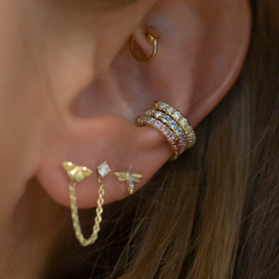 Orchid Cuff 14k gold