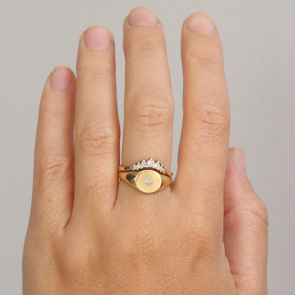 Milky Way ring 14k gold