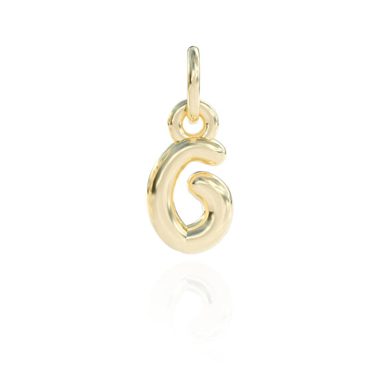 Letter G Charm 14k gold