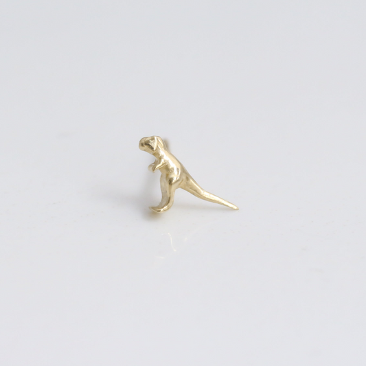 T-rex stud 14k gold