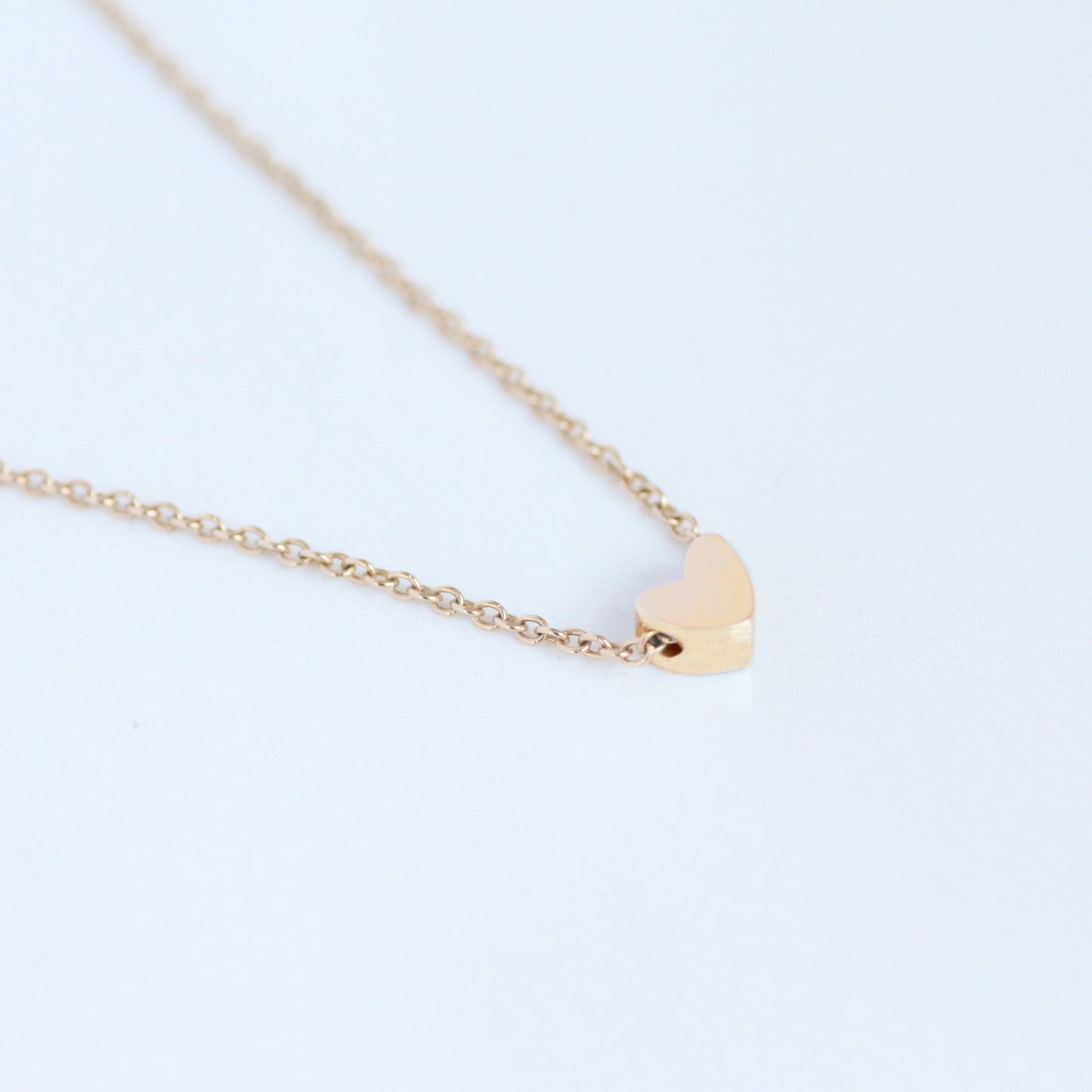 Heart necklace 14k gold