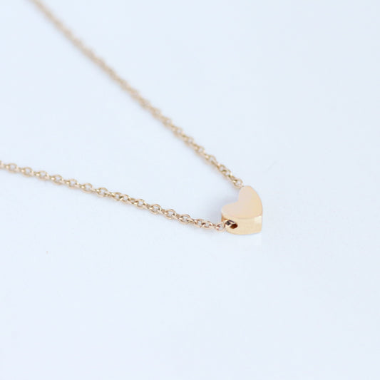 Heart necklace 14k gold