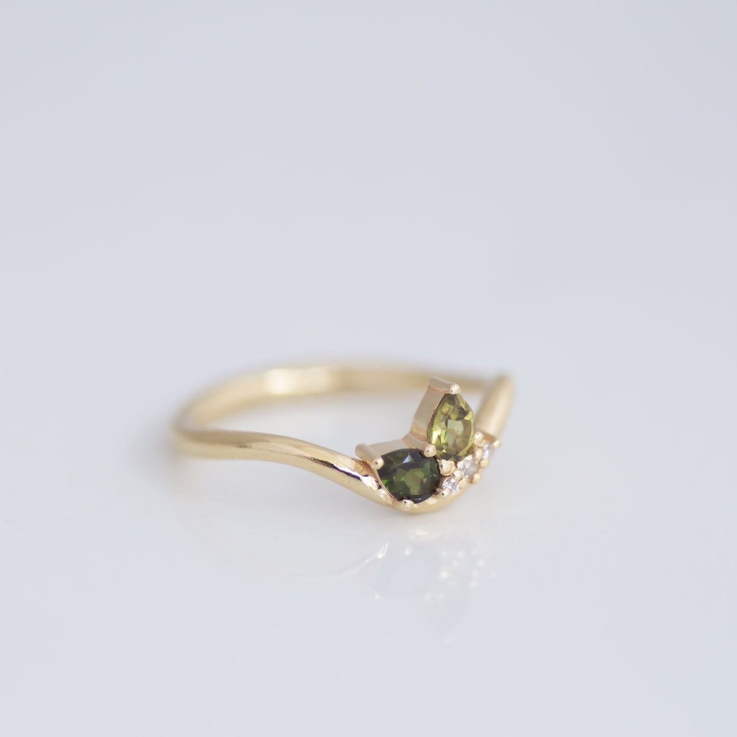Meadow Cluster ring 14k gold