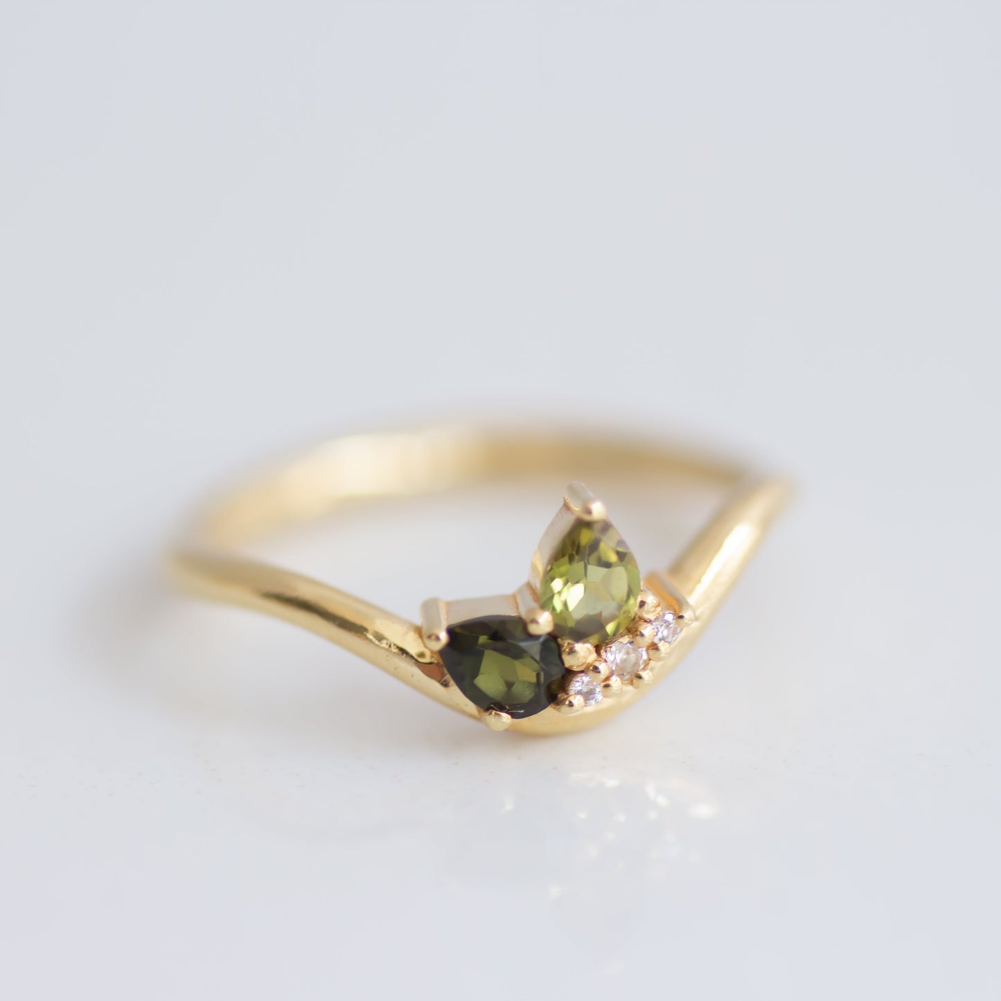Meadow Cluster ring 14k gold