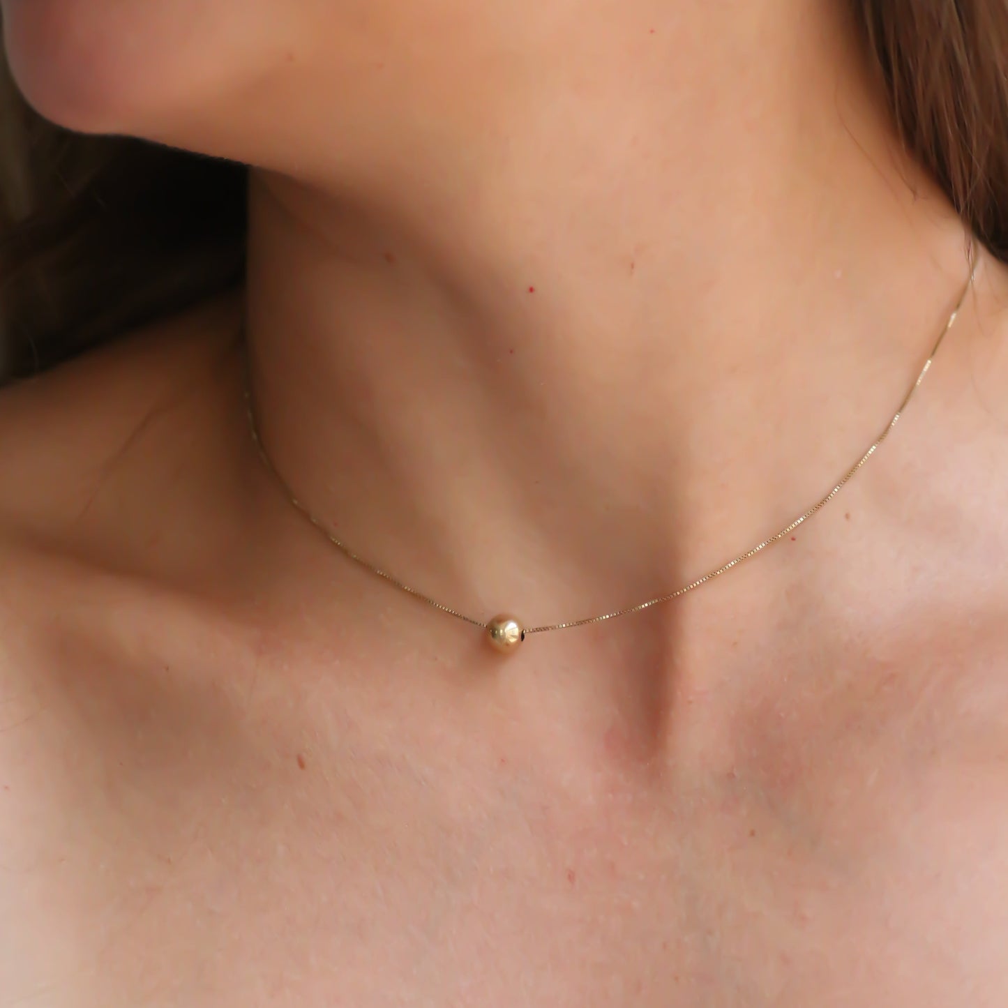 Golden Ball necklace 14k gold