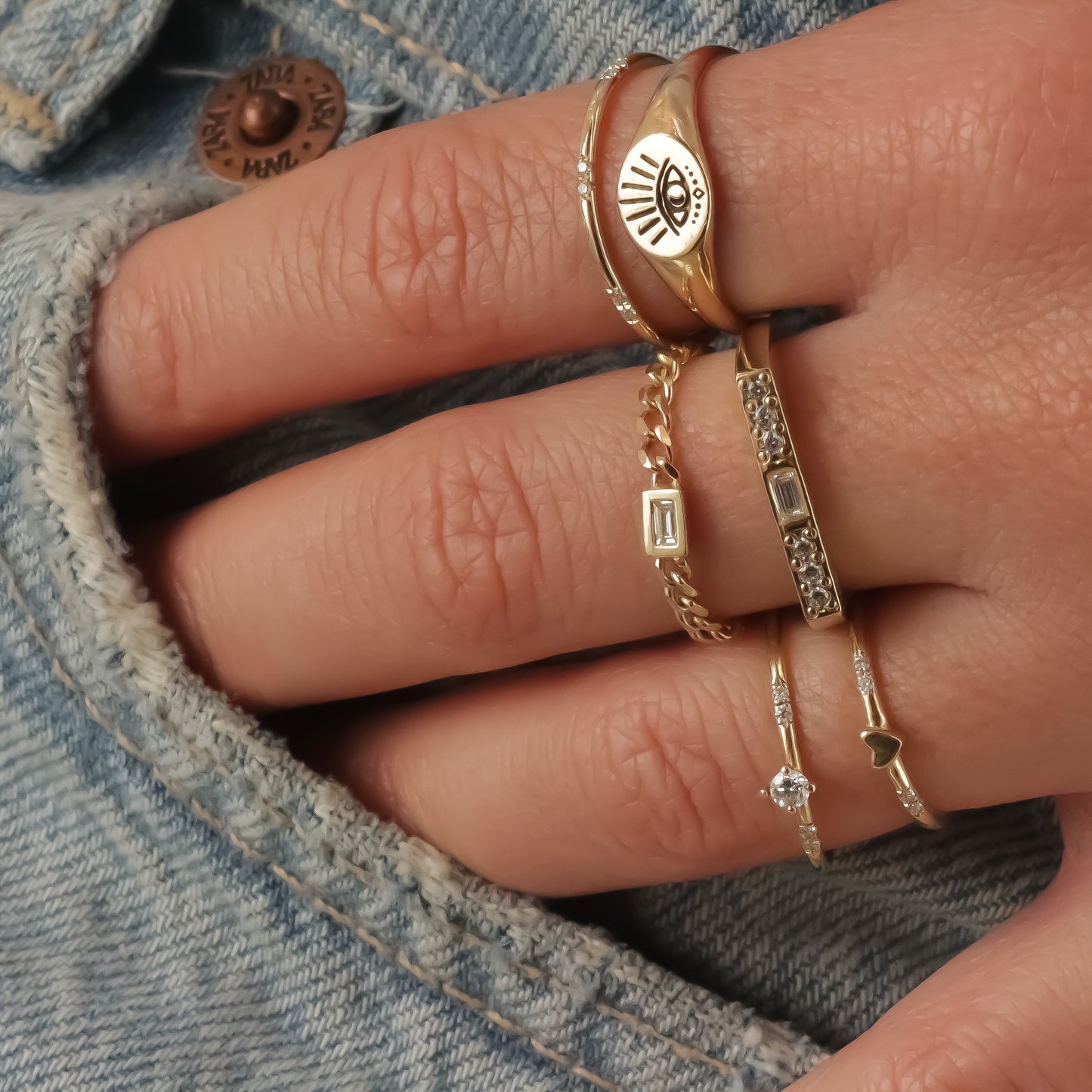 Gourmet Diamond ring 14k gold