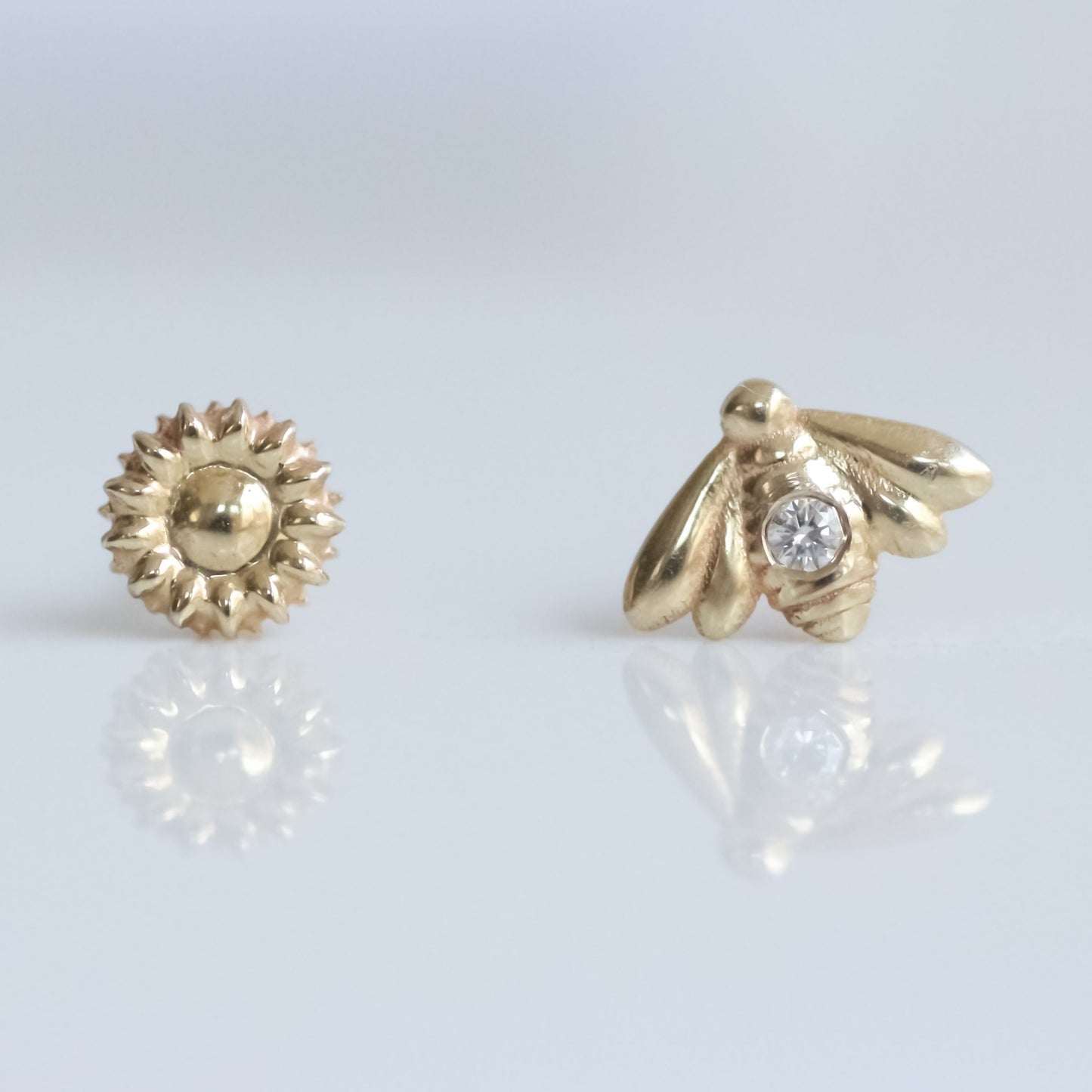 Bee & Sunflower Stud set