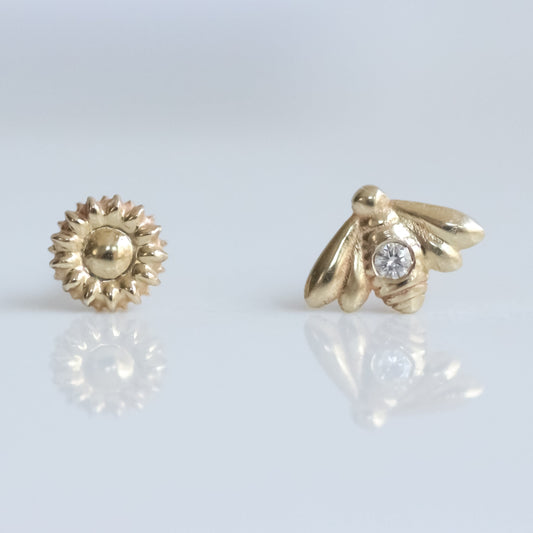 Bee & Sunflower Stud set