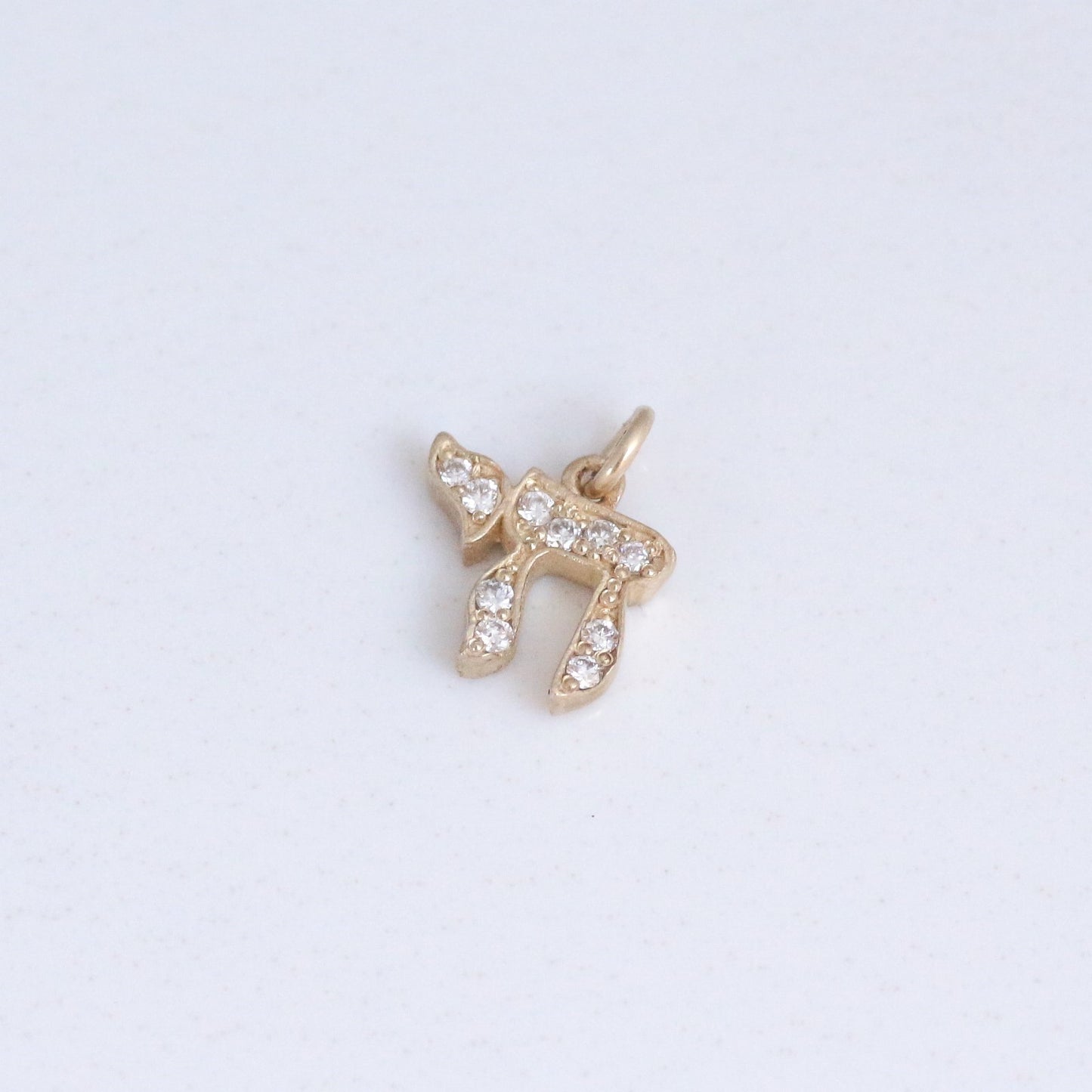 Chai Diamond Pendant 14k gold