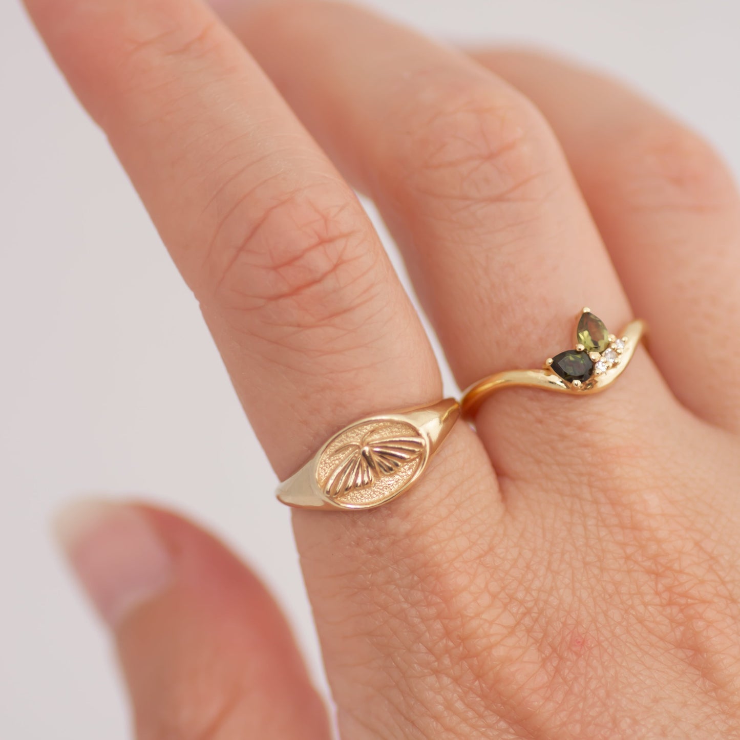 Meadow Cluster ring 14k gold