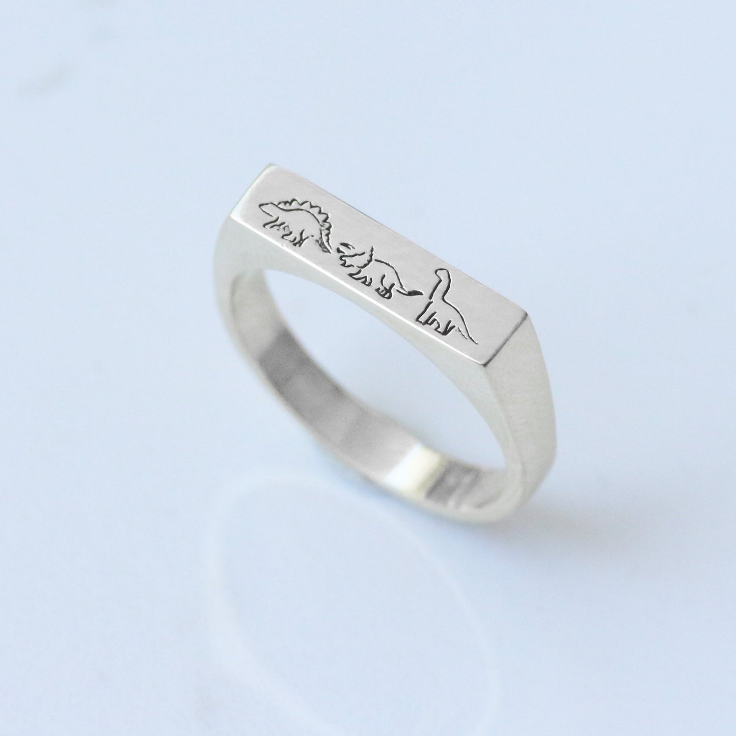 Dino Signet ring silver