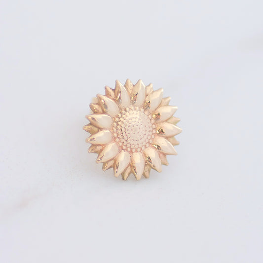 Sunflower Earring 14k gold