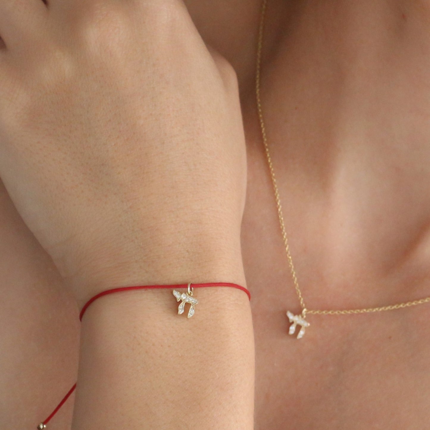 Chai Diamond Bracelet 14k gold