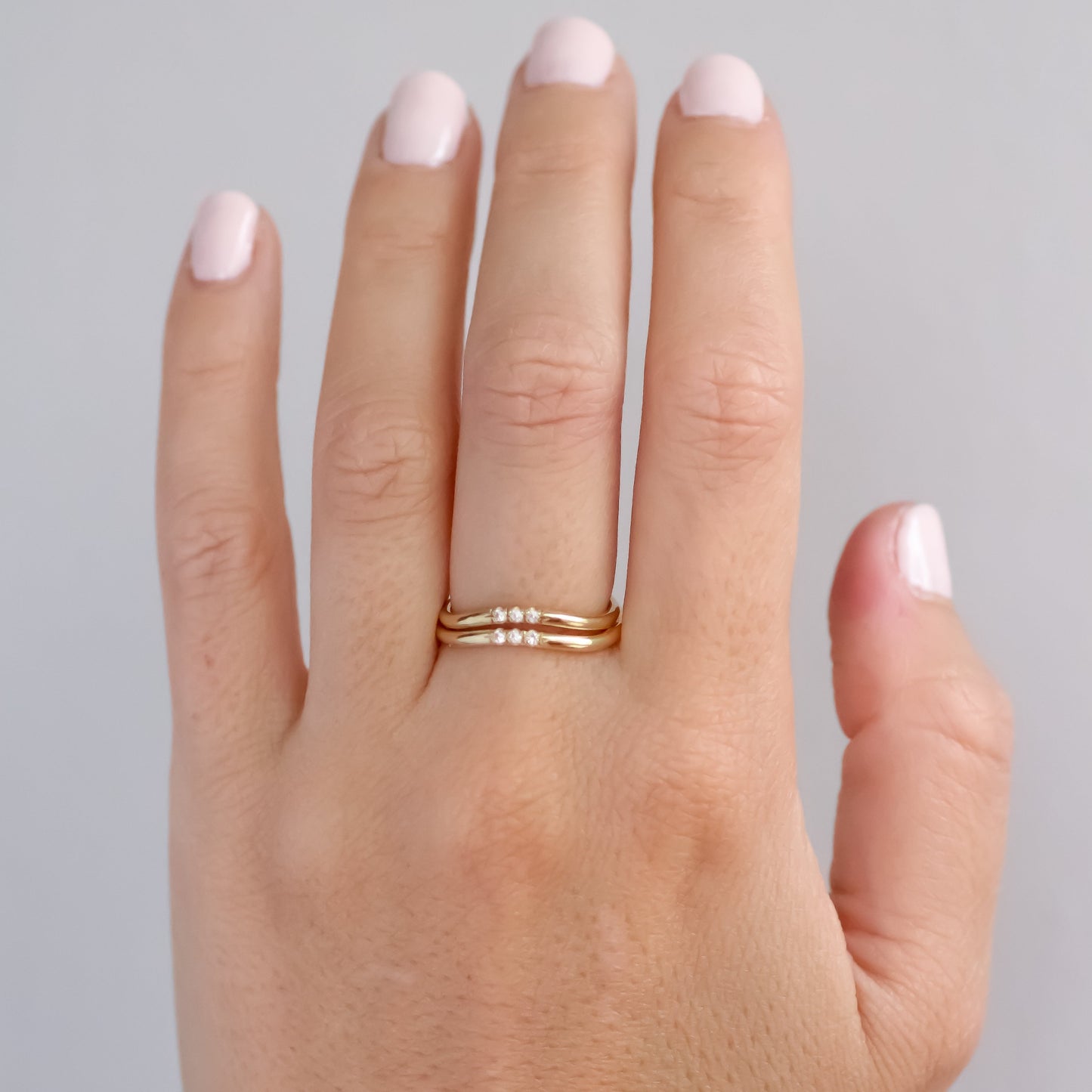 14K טבעת טריפל