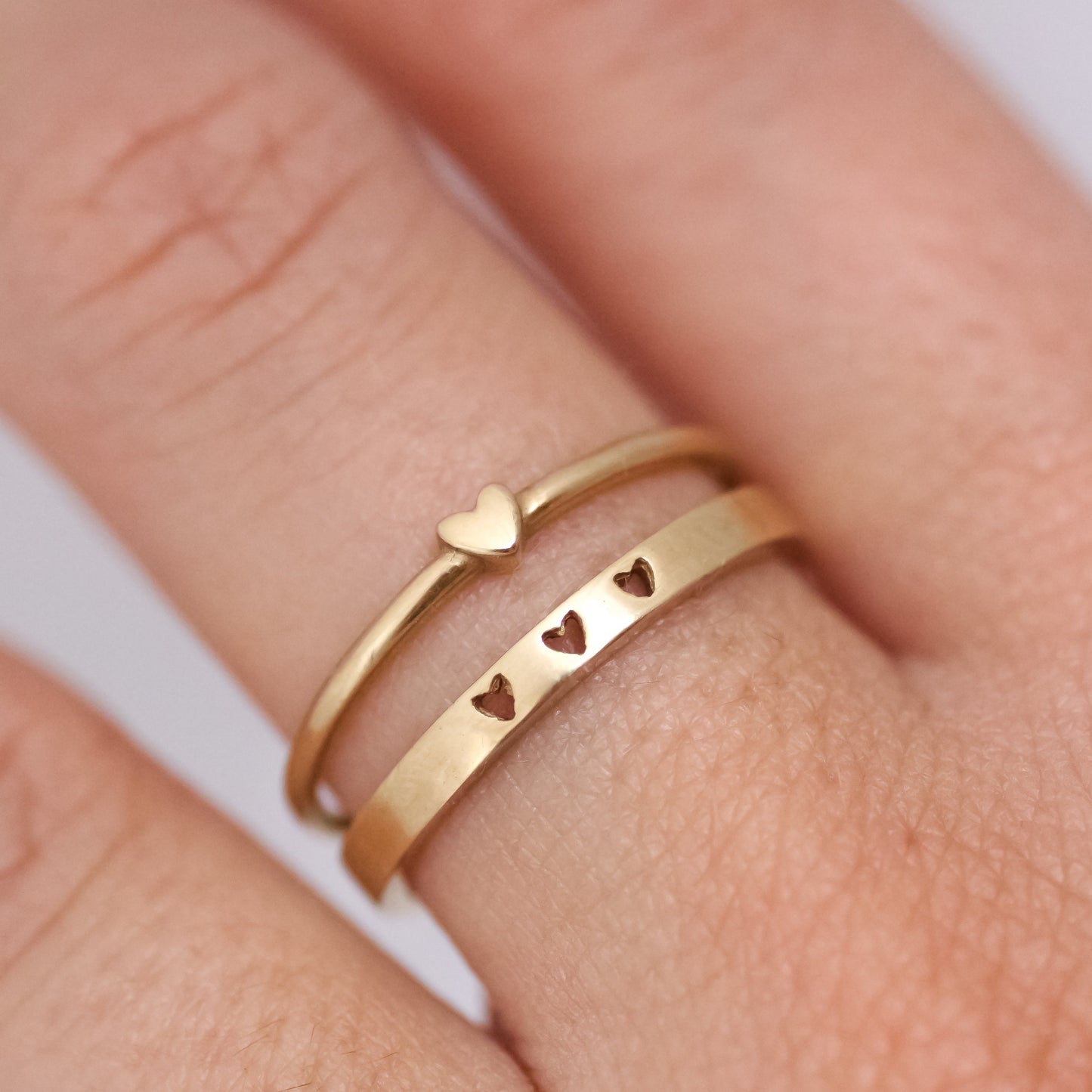 Lover's ring set 14k gold