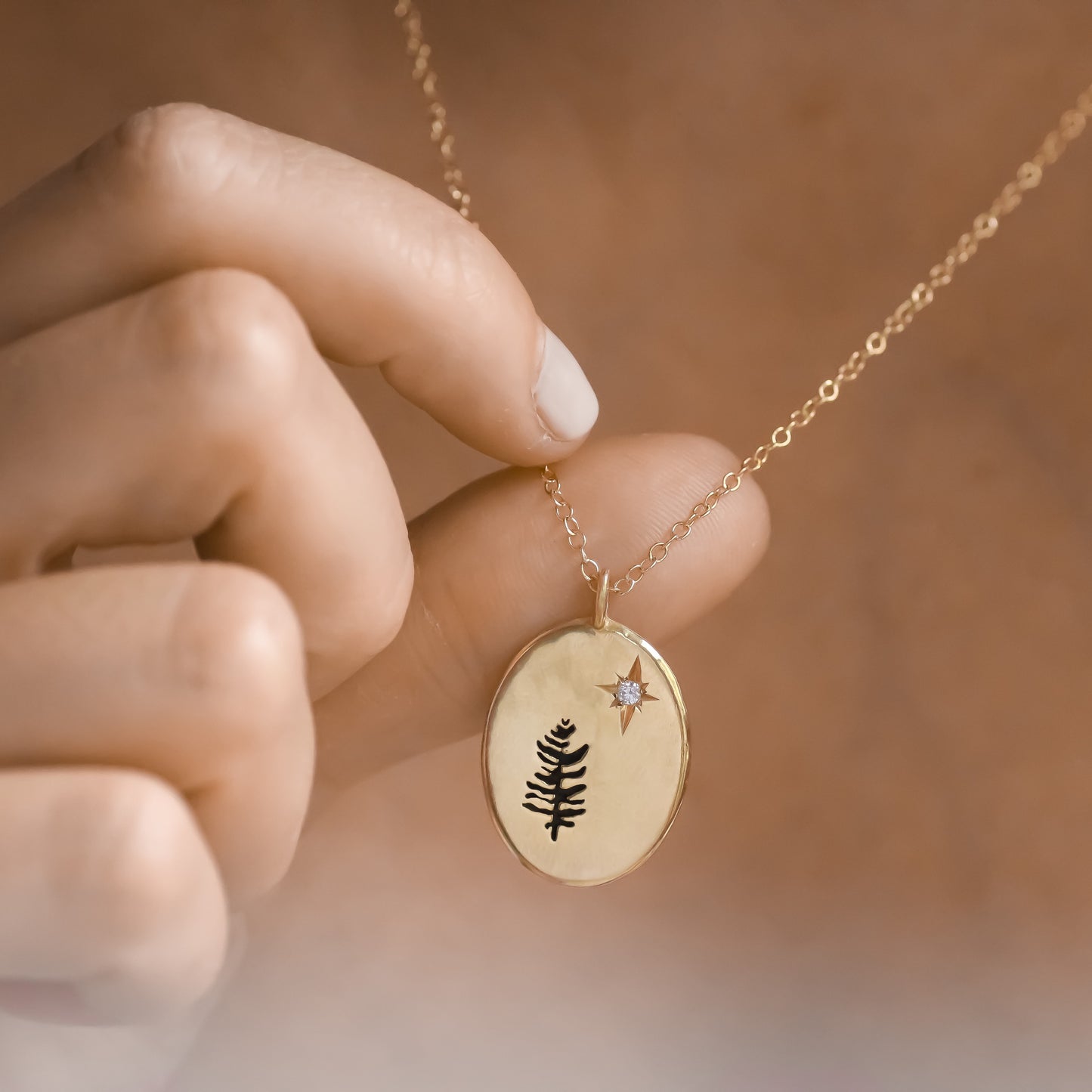 14K שרשרת מון לייט