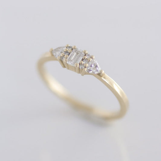 Hera Diamond Cluster ring 14k gold