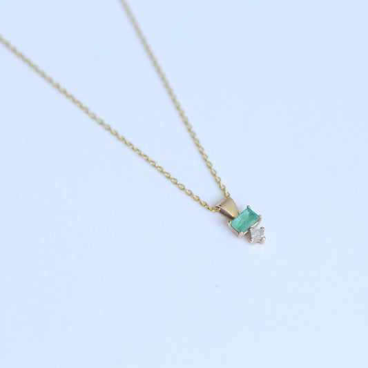 Aurora necklace 14k gold