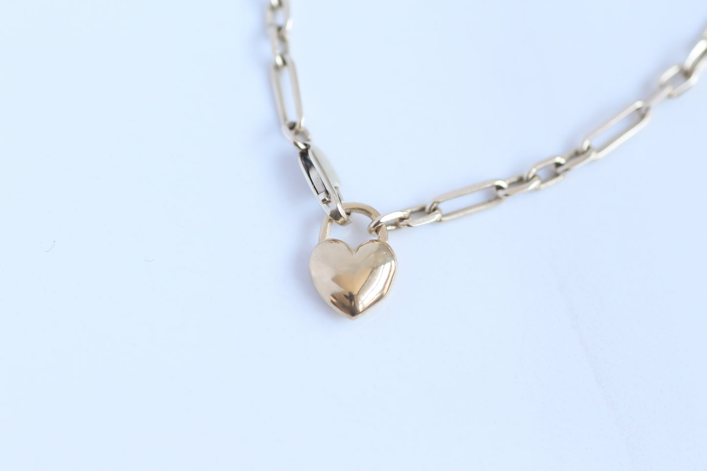 Chunky Heart Bracelet 14k gold