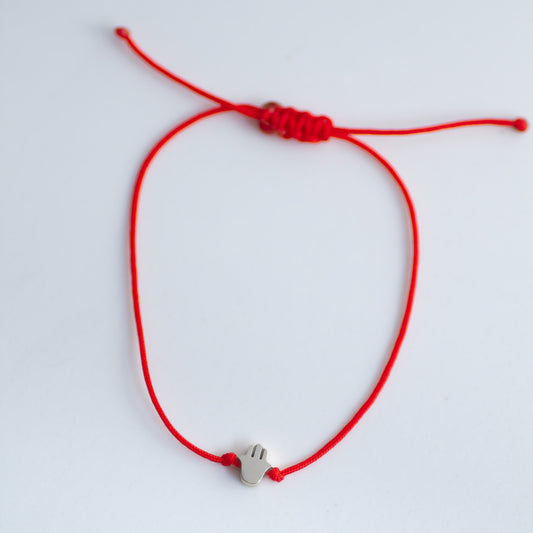 Hamsa Bead bracelet silver