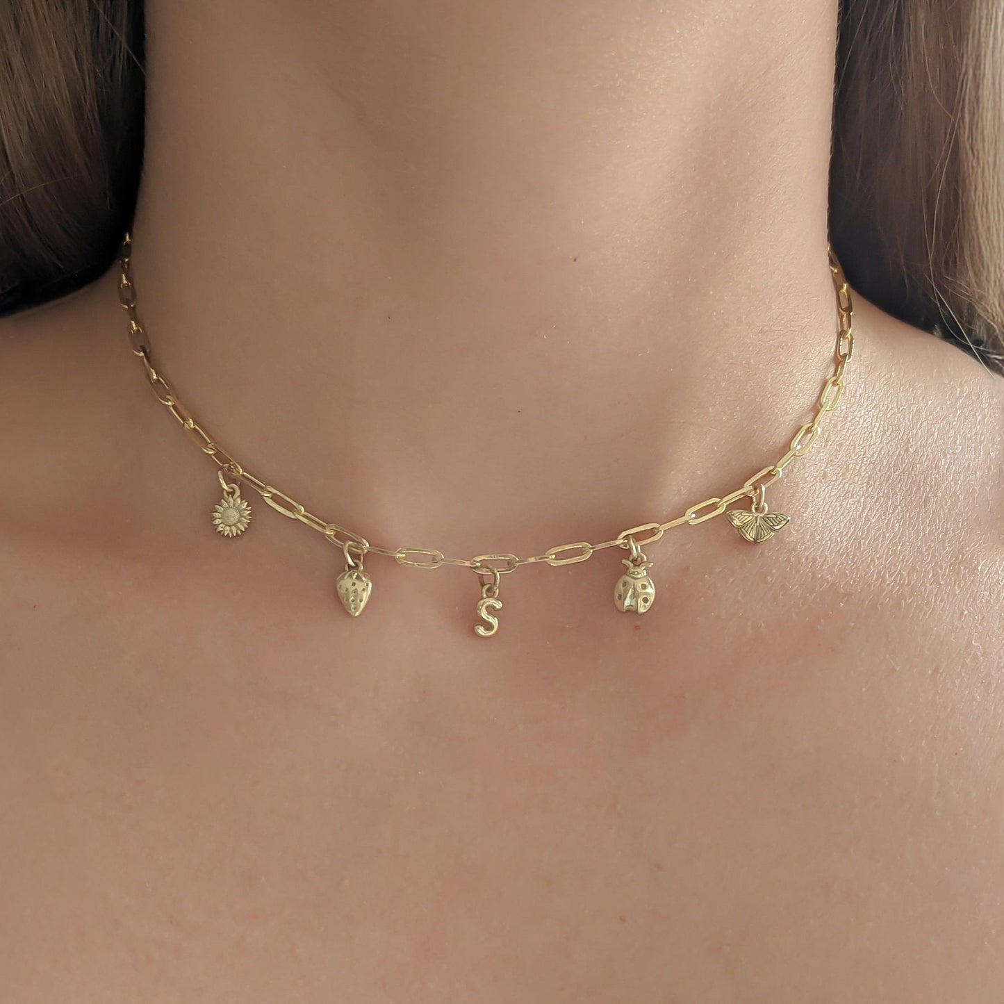 Mini Butterfly Charm 14k gold