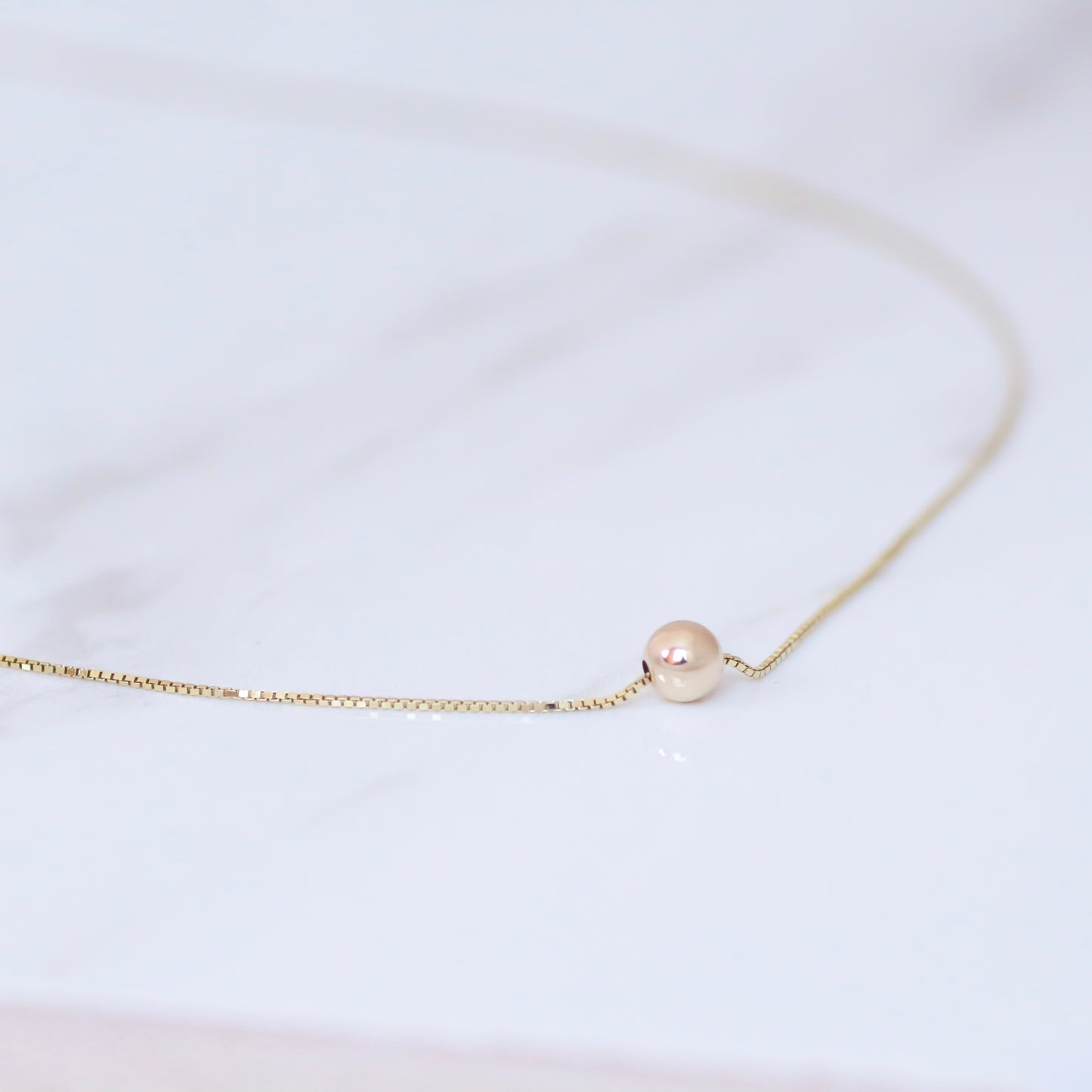 Golden Ball necklace 14k gold