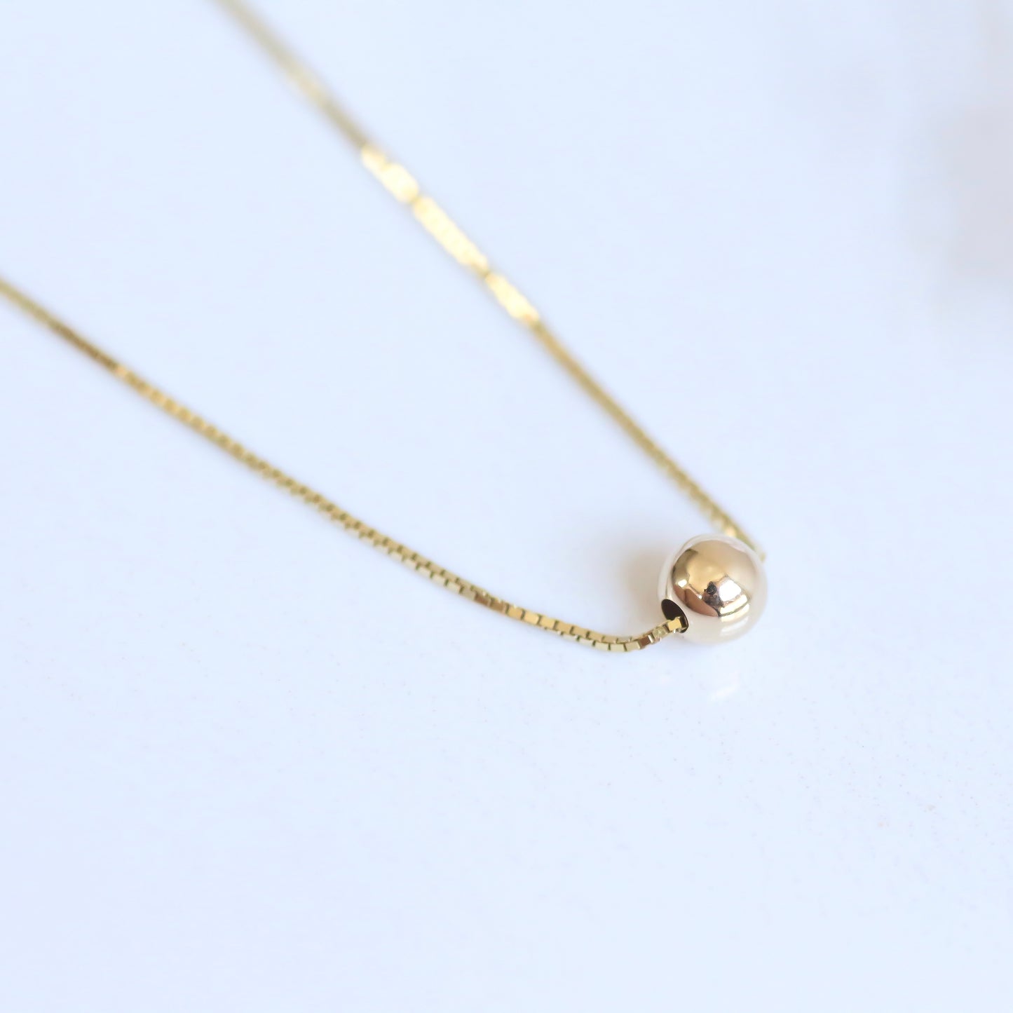 Golden Ball necklace 14k gold