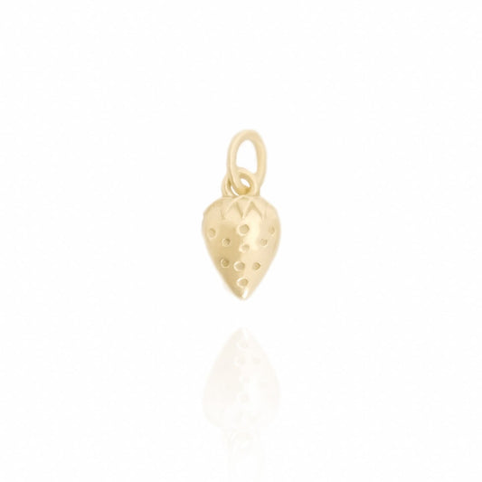 Gold pendant on a white background