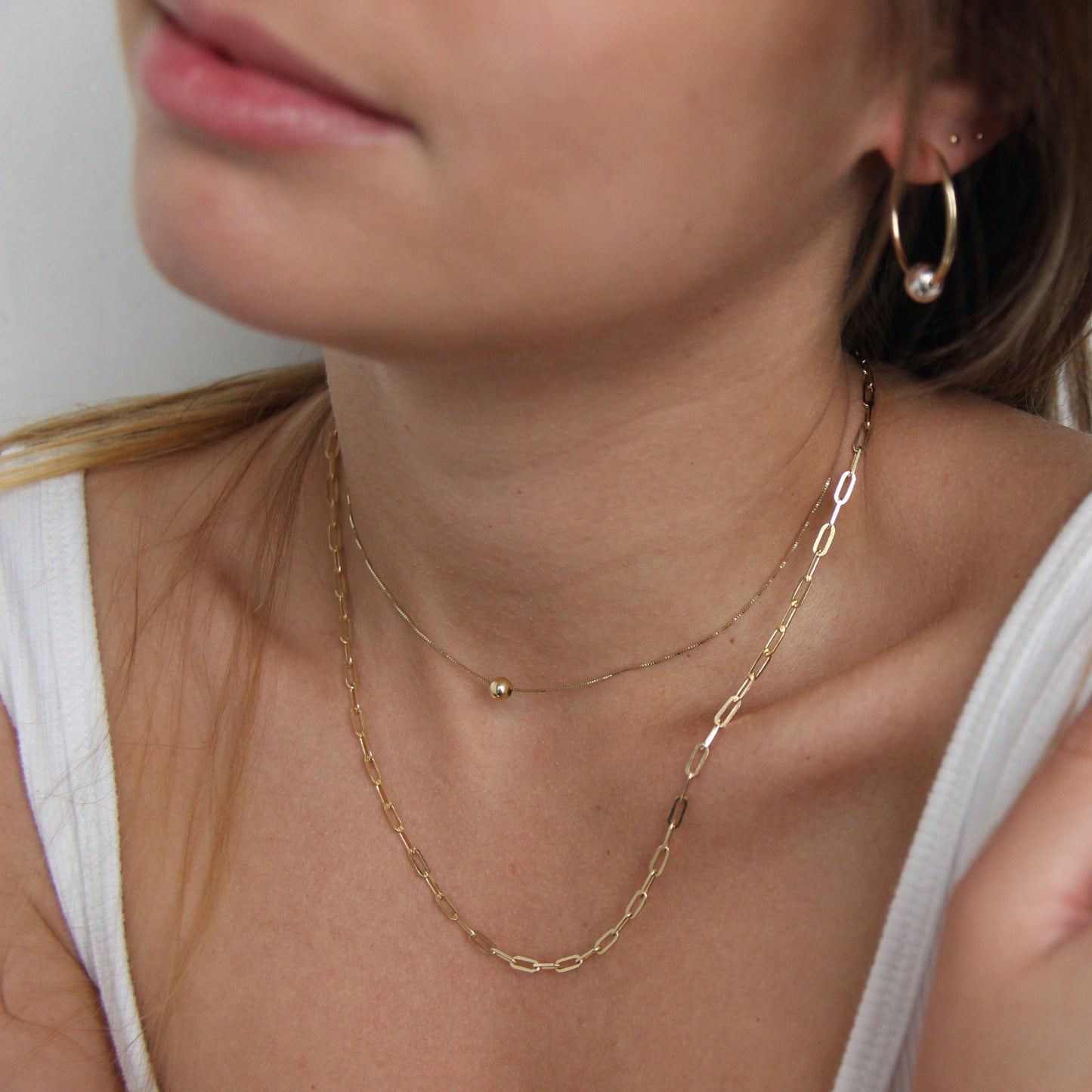 Golden Ball necklace 14k gold