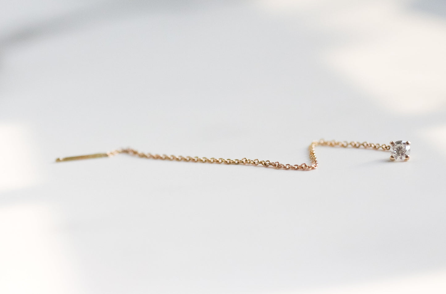 Diamond Snake Earring 14k gold