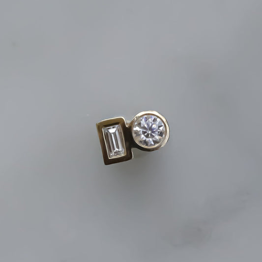 Geometric Diamond stud