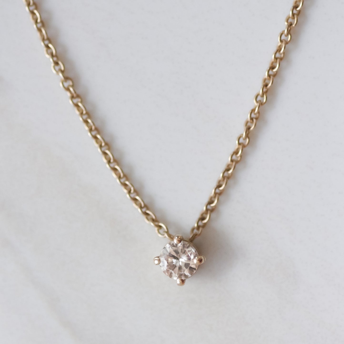 14K שרשרת טייני יהלום