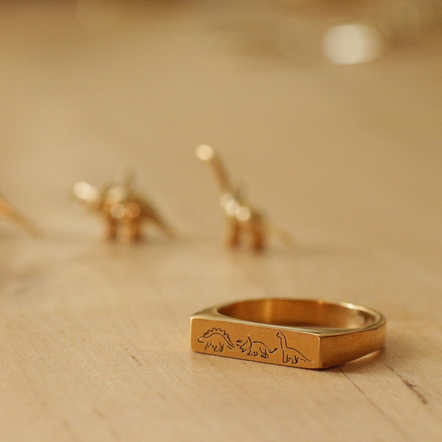 Dino Signet ring 14k