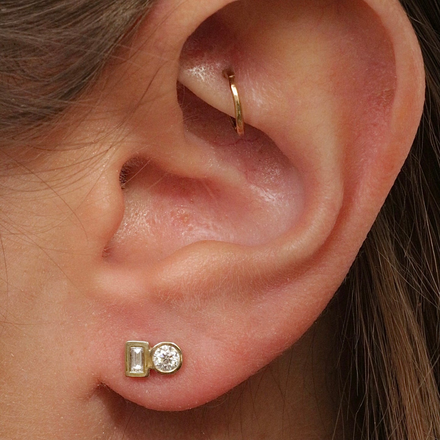 Geometric Diamond stud