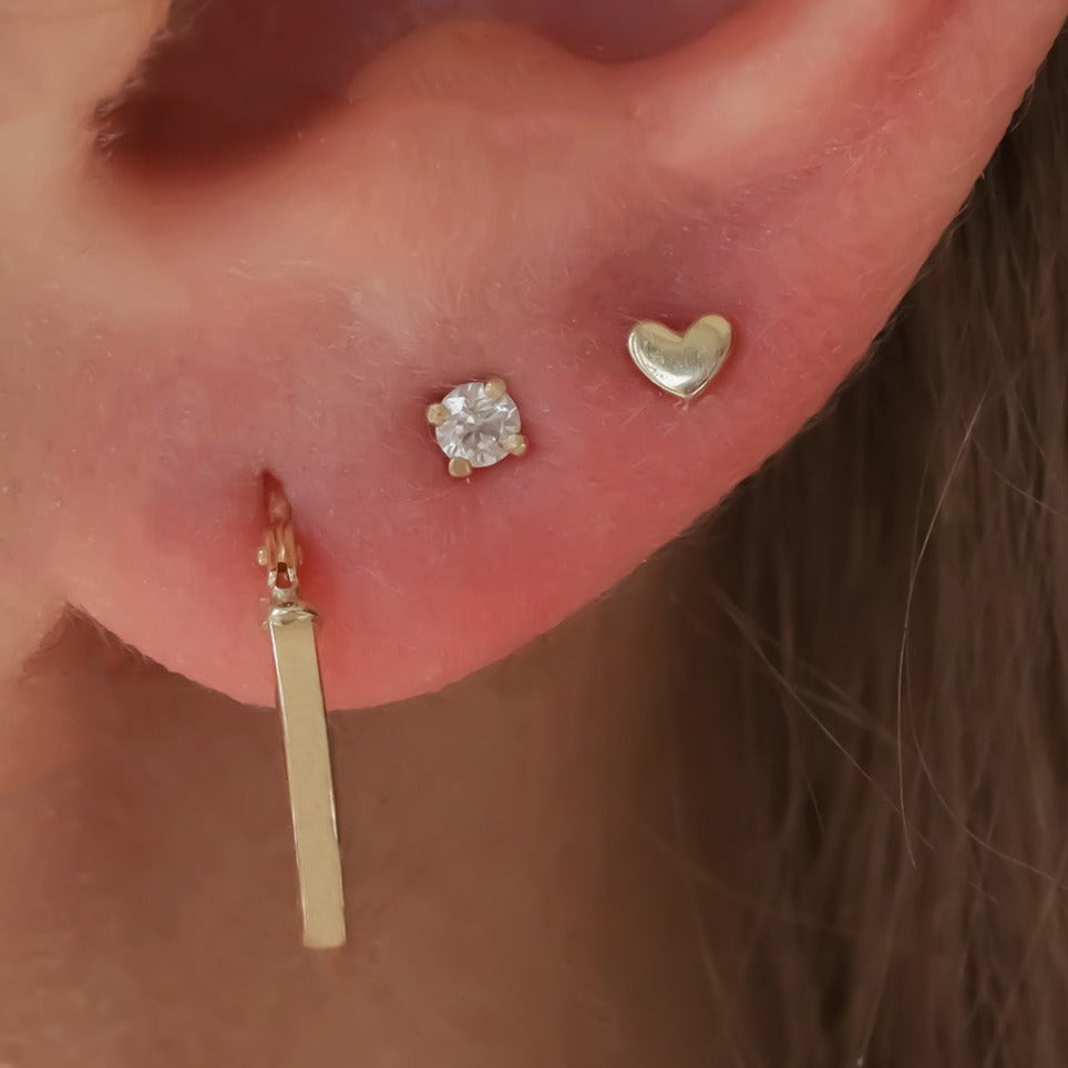 Lover's earring set 14k gold