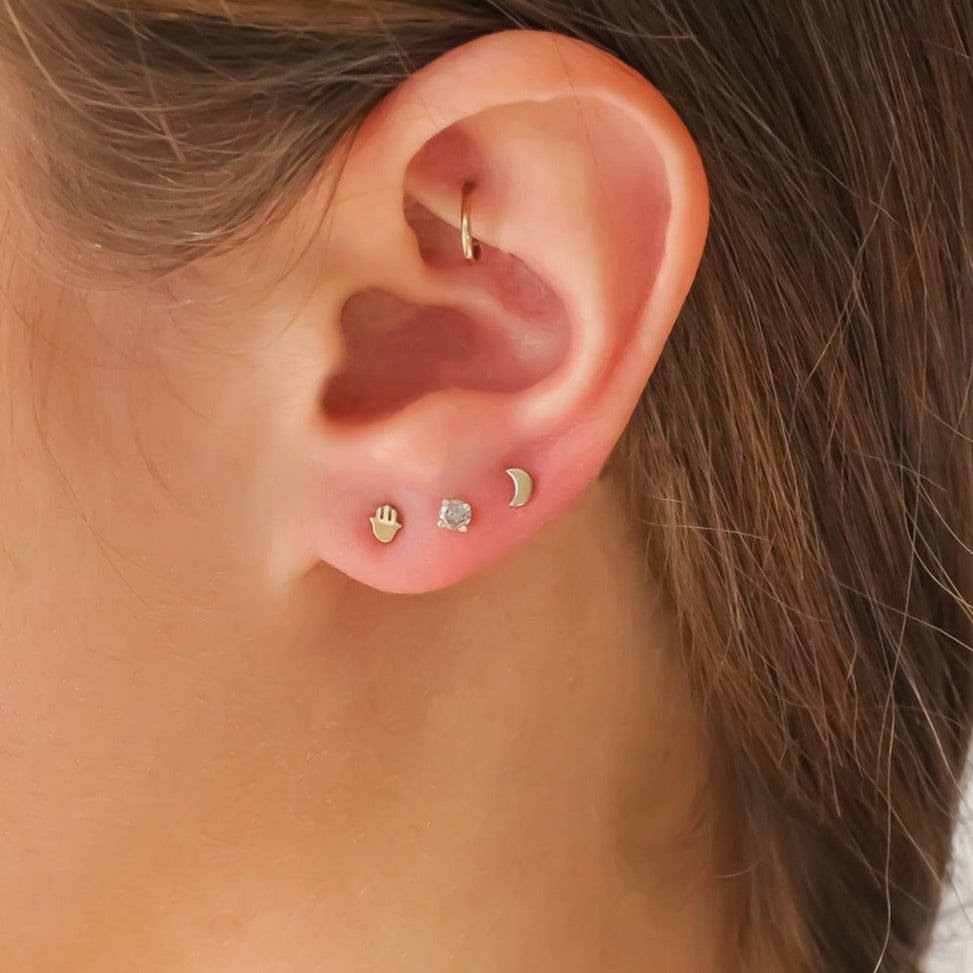 Mystic stud set 14k gold